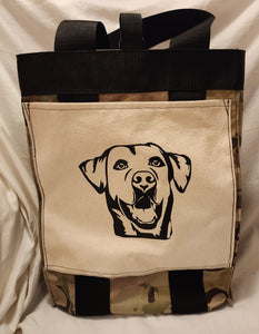 Camo Tote Bag - Dog Image