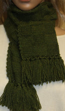 Load image into Gallery viewer, Scarf Green Hand Knit - NW Camo 