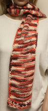 Load image into Gallery viewer, Scarf Hand Knit Peach and Tan - NW Camo 