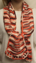 Load image into Gallery viewer, Scarf Hand Knit Peach and Tan - NW Camo 