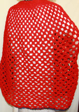 Load image into Gallery viewer, Shawl Hand Crocheted Red - NW Camo 