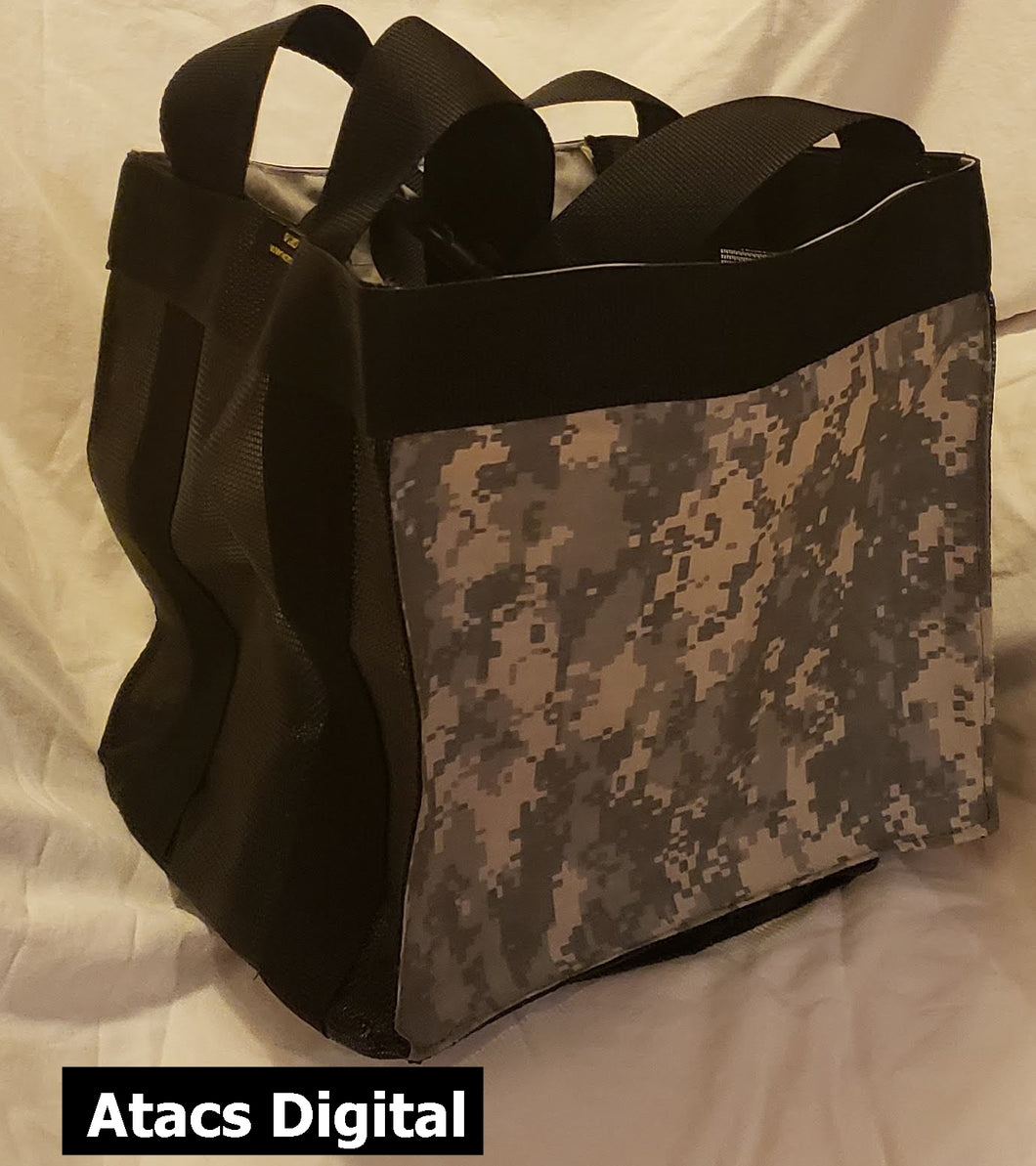 Bumper Bag - Gear Bag - Open Top with Mesh Bottom - nw-camo