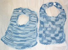 Load image into Gallery viewer, Baby Bibs - Set of 2 - Cotton - Blue &amp; White - nw-camo