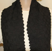 Load image into Gallery viewer, Black Scarf Hand Knit - nw-camo