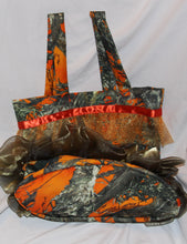 Load image into Gallery viewer, tote bag orange camo