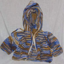 Load image into Gallery viewer, Hand Knit Baby Hooded Zippered Jacket - nw-camo