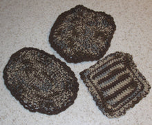 Load image into Gallery viewer, Hand Crocheted Camo Potholders/Hot Pads Set of 3 - nw-camo