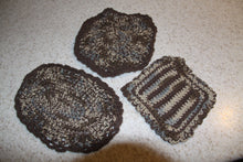 Load image into Gallery viewer, Hand Crocheted Camo Potholders/Hot Pads Set of 3 - nw-camo