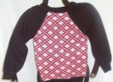 Load image into Gallery viewer, Childrens Sweatshirt with Hand Knit Burgandy Front - nw-camo