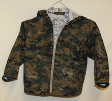 Load image into Gallery viewer, Childs Camo Hooded Jacket Digital Green - nw-camo