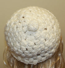 Load image into Gallery viewer, Hand Crocheted White Brimmed Hat - nw-camo