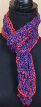 Load image into Gallery viewer, scarf dark blue and red