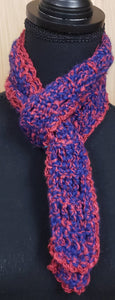 scarf dark blue and red
