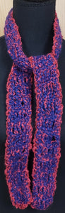 scarf dark blue and red
