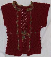 Load image into Gallery viewer, Girls Hand Knit Cardigan Vest - nw-camo