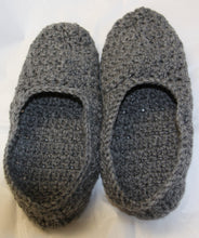 Load image into Gallery viewer, Slippers Hand Crocheted Grey - nw-camo