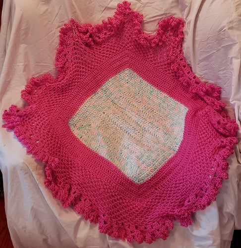 Hot Pink - Pastel Baby Blanket - nw-camo