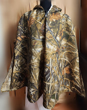 Load image into Gallery viewer, Camo Hooded Poncho Rain Cape