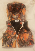 Load image into Gallery viewer, Camo Hooded Vest - Child MC2 Orange