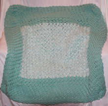 Load image into Gallery viewer, Mint Green Baby Blanket Crocheted - nw-camo