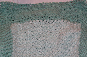 Mint Green Baby Blanket Crocheted - nw-camo