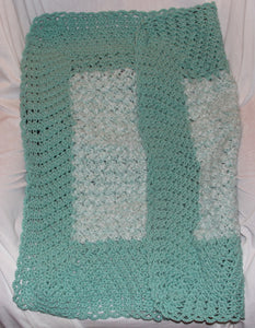 Mint Green Baby Blanket Crocheted - nw-camo