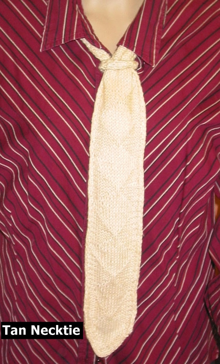 Necktie Scarf Hand Knit - nw-camo