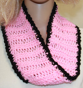 Pink Cowl Infinity Scarf