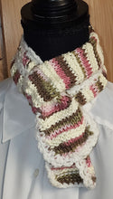 Load image into Gallery viewer, Scarf Pink Camo Hand Knit
