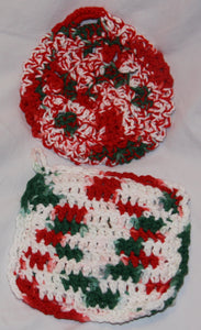 Pot Holders Set of 2 Red Green and White - nw-camo