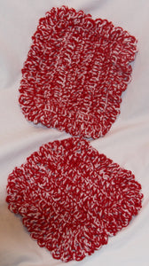 Pot Holder Set of 2 Red and White - nw-camo