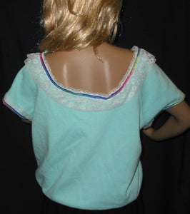 Sweatshirt Short Sleeve Ribbon & Lace - nw-camo