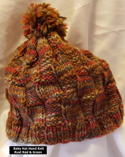 Baby Hat Hand Knit - nw-camo