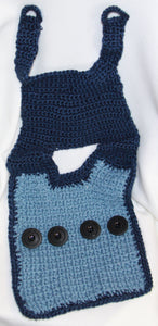 Dog Sweater Hand Crocheted Blue - nw-camo