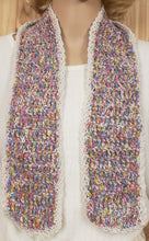 Load image into Gallery viewer, Scarf Hand Crocheted multicolor