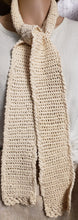 Load image into Gallery viewer, White Cotton Scarf Hand Knit - nw-camo