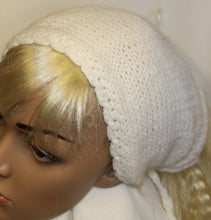 Load image into Gallery viewer, Bandana Headband White Hand Knit - nw-camo