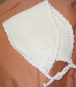 Bandana Headband White Hand Knit - nw-camo