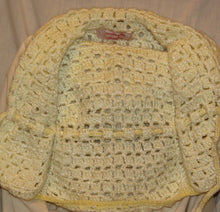 Load image into Gallery viewer, Girls Hand Crocheted Cardigan Yellow Vest - nw-camo