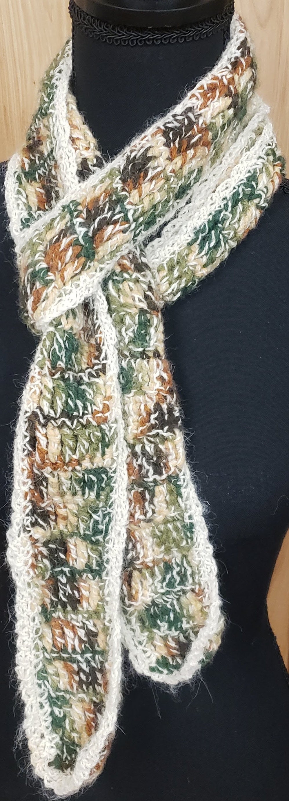 Scarf Camo Hand Knit