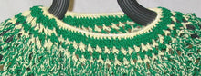 Load image into Gallery viewer, Capelet Poncho Hand Crocheted Yellow &amp; Green - nw-camo