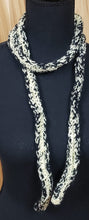 Load image into Gallery viewer, Scarf Black and Yellow &quot;Rope&quot; Scarf Hand Knit